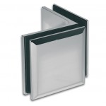 Угловой соединительный элемент для душевой кабины "Milano" 90° стекло - стекло