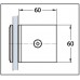 Угловой соединительный элемент для душевой кабины "Milano" 90° стекло - стекло