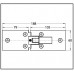 Дверная петля для душевой кабины "Milano Pur" 180° с защитой от брызг