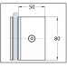 Угловой соединительный элемент для душевой кабины "Fit" 90° стекло - стекло 
