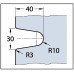 Угловой соединительный элемент для душевой кабины "Romana" 90° стекло - стена