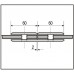 Продольный соединительный элемент для душевой кабины "Romana" 180° стекло - стекло