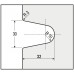 Угловой соединительный элемент для душевой кабины "Romana" 135° стекло - стена