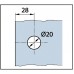 Угловой соединительный элемент для душевой кабины "Romana" 90° стекло - стена