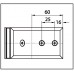 Угловой соединительный элемент для душевой кабины "Milano" 135° стекло - стена