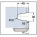 Угловой соединительный элемент для душевой кабины "Milano" 135° стекло - стена