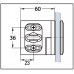 Угловой соединительный элемент для душевой кабины "Milano" 45° - 90° для неподвижных конструкций