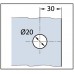 Угловой соединительный элемент для душевой кабины "Romana" 135° стекло - стекло