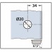 Угловой соединительный элемент для душевой кабины "Romana" 135° стекло - стекло