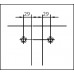 Угловой соединительный элемент для душевой кабины "Plan curvum" 135° стекло - стекло