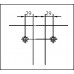 Угловой соединительный элемент для душевой кабины "Plan cube" 135° стекло - стекло